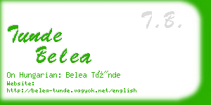 tunde belea business card